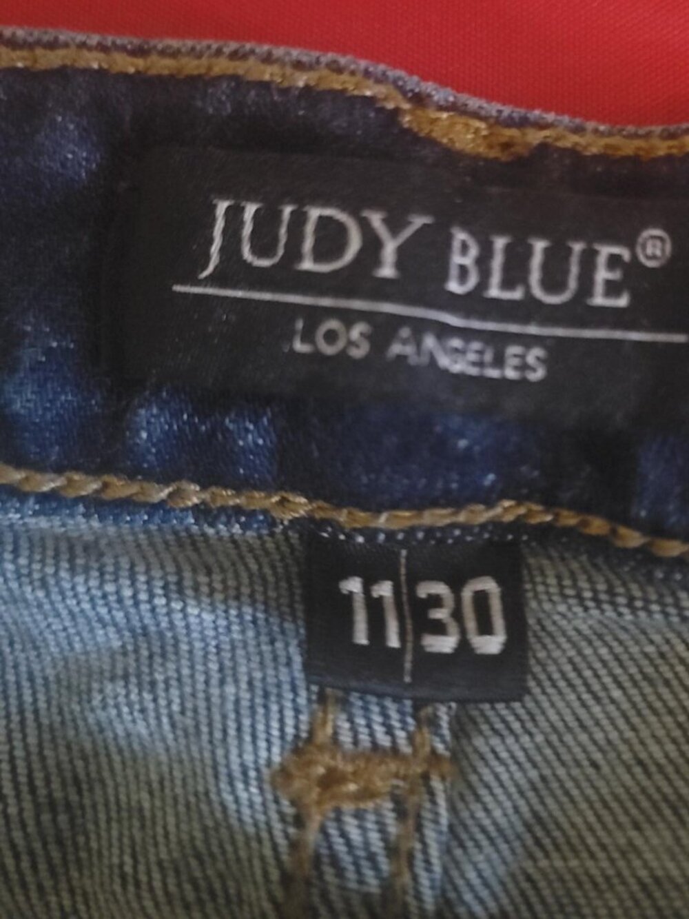 Judy Blue Distressed Skinny Jeans Women's 11/30 Dark Wash High Stretch Denim - Picture 5 of 10